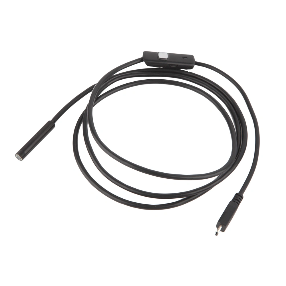 7mm Waterproof Inspection Camera for Android Phones PC (Black)