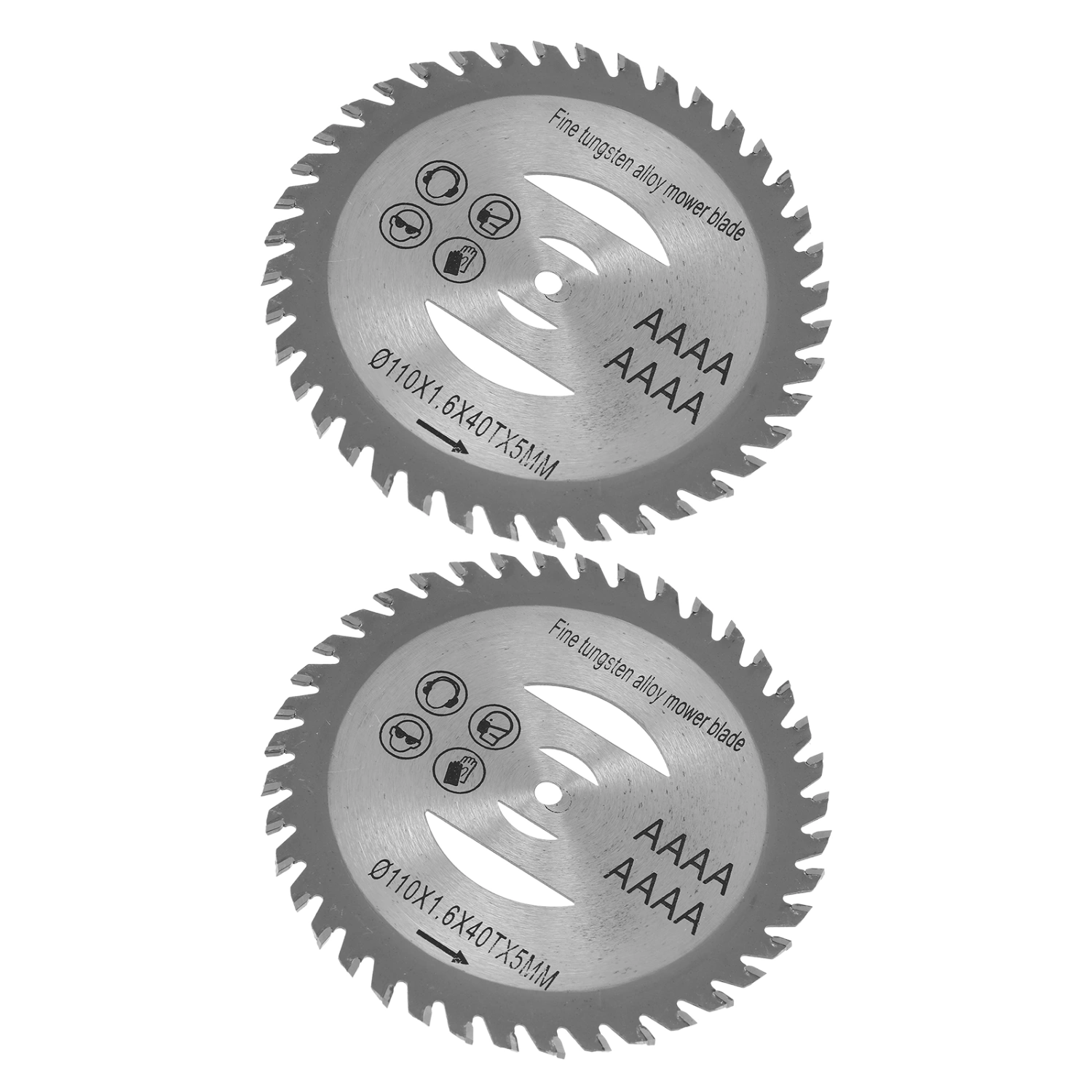 2pcs Durable Wheel Lawn Mower Brush Disc Grass Trimmer Head Cutter Blades