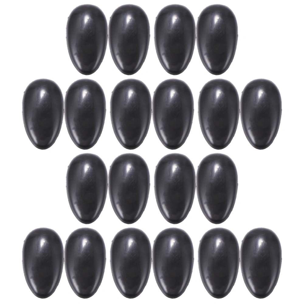 20Pcs Hair Dye Earmuffs Hair Coloring Ear Protector Ear Cover Hair Dyeing Accessories for Salon Home Black