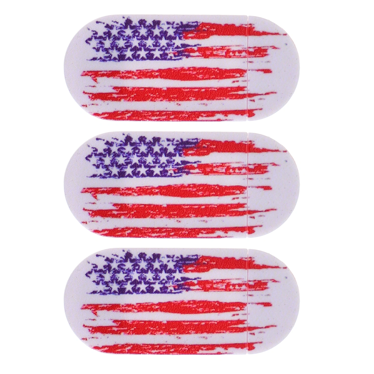 3pcs Laptop Camera Cover The Stars and The Stripes Pattern Webcam Privacy Cover