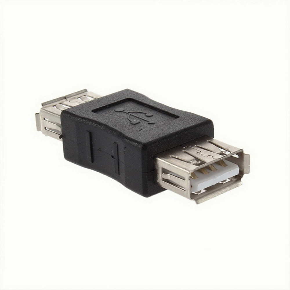 USB Type A Female to Female Adapter (Black)