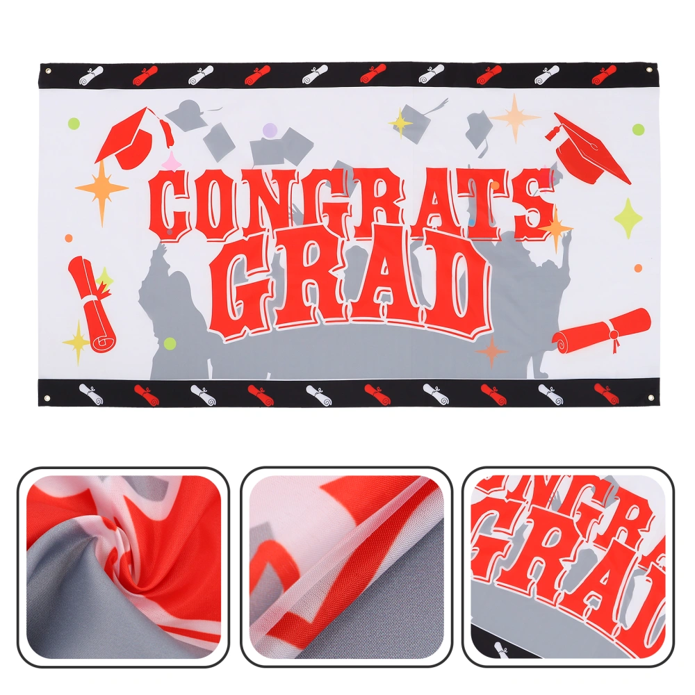 Polyester Graduation Banner Printing Graduation Photo Background Banner