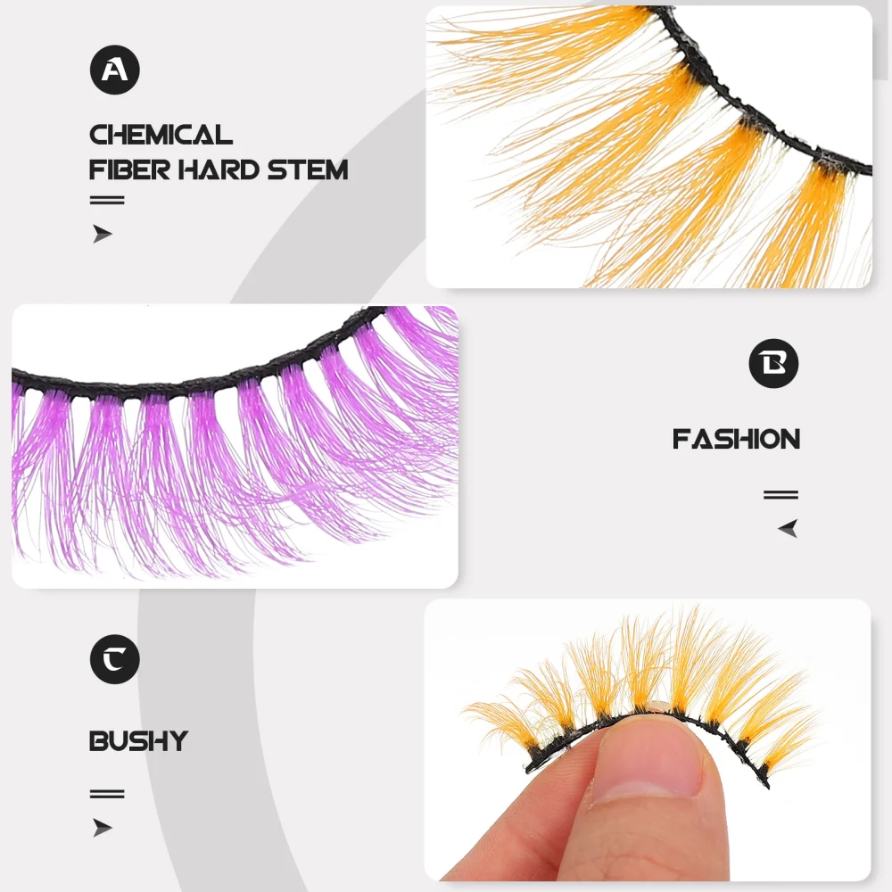 5 Pairs Simulation Mink Fur Fake Eyelashes False Lashes Grafting Eyelashes