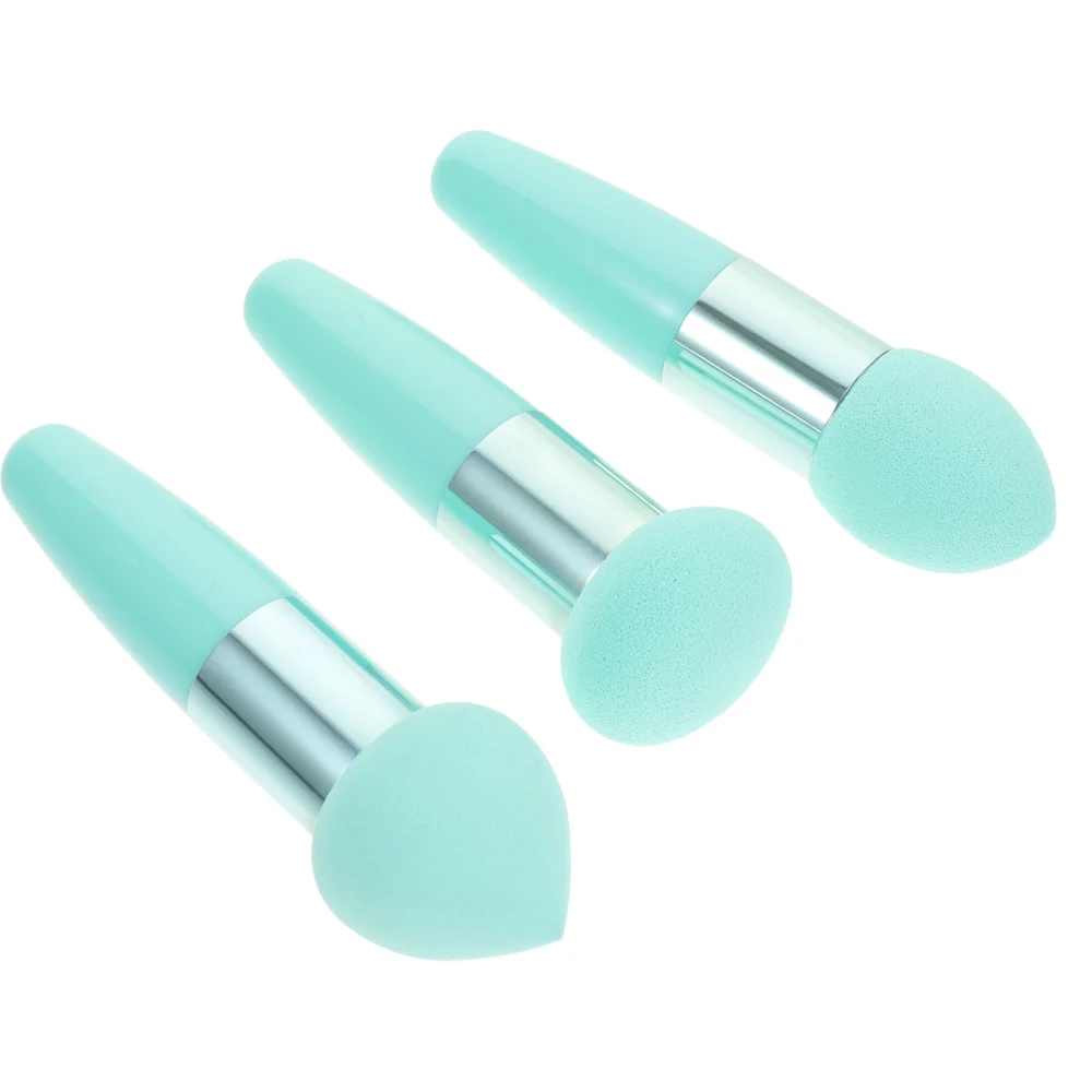 3pcs Foundation Makeup Sponge Brush Facial Cosmetic Puff Pens Makeup Applicator