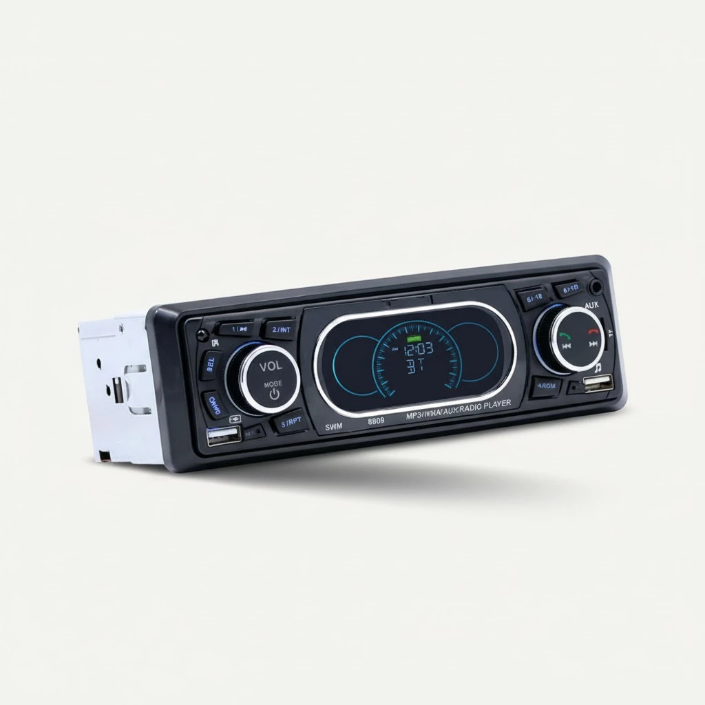 AutomobileMulti-functional Car MP3 Player FM Radio USB AUX TF Car Player (Black)