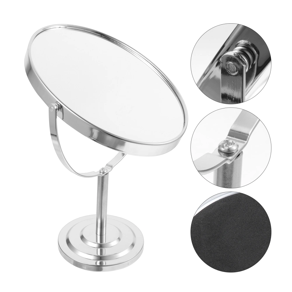 Round Shaped Mirror Double-sided Rotating Cosmetics Mirror Woman Makeup Mirror for Home