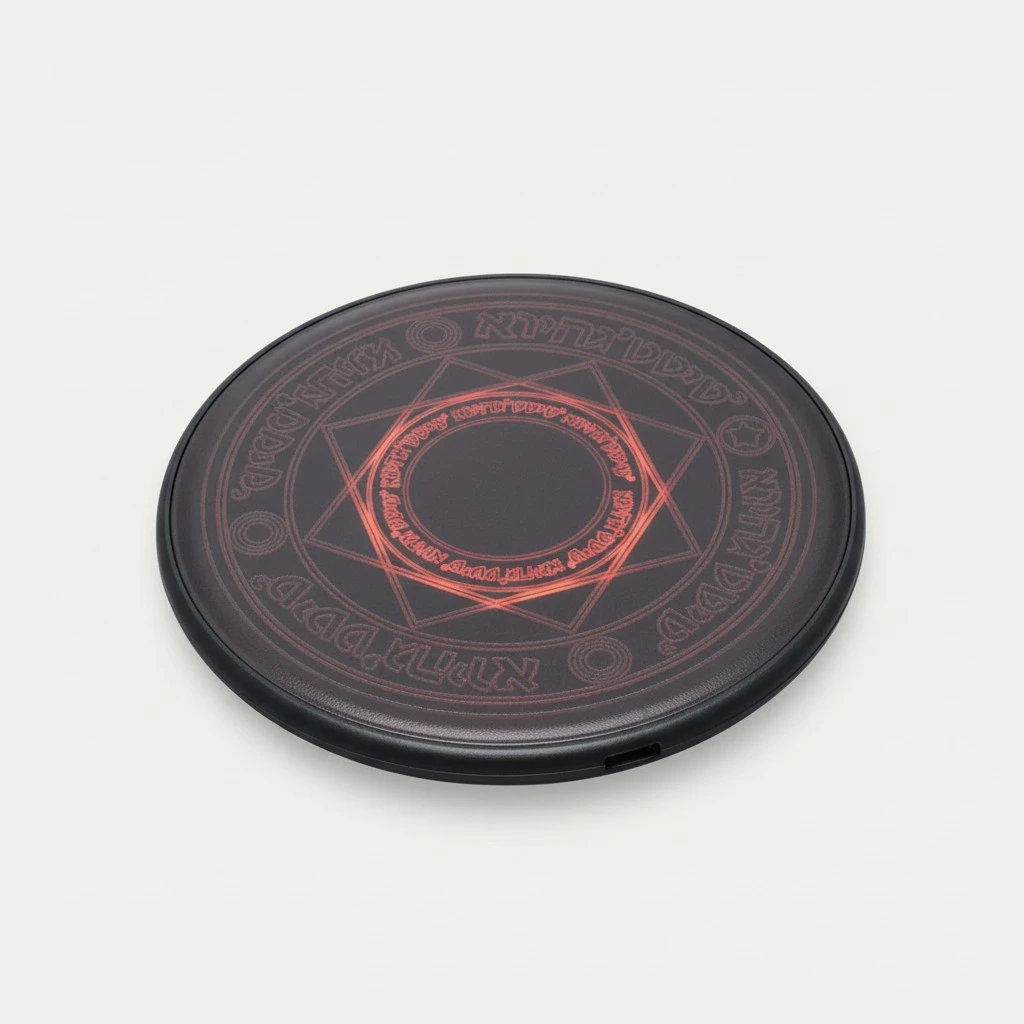 10W Array Wireless Charger Short Circuit Protection Fast Charger for Smart Phone (Black)
