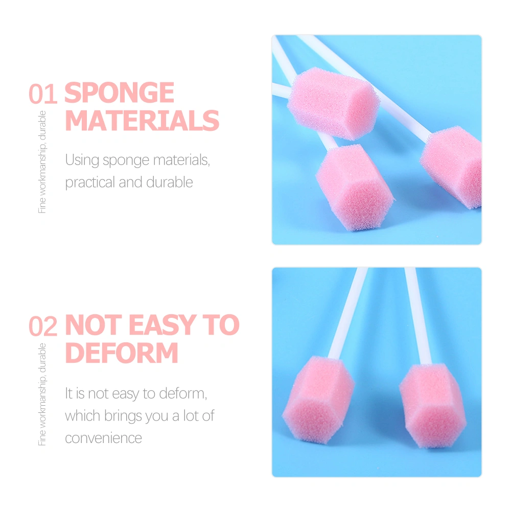 80Pcs Mouth Sponges Dental Swabs Disposable Oral Care Sponge Swab Tooth Cleaning Mouth Swabs