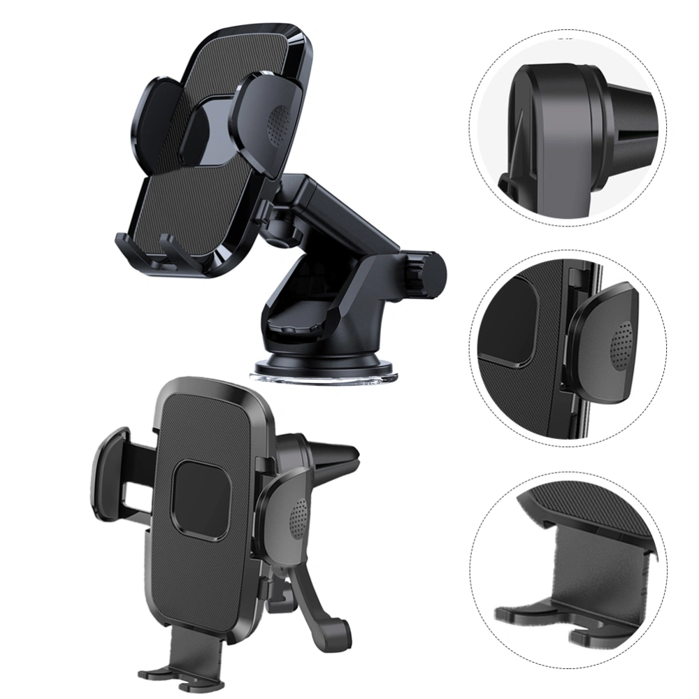 1 Set Phone Mount Holder Car Dashboard Suction Cup Air Outlet Phone Support