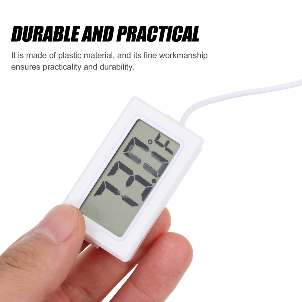 4pcs Professional Aquarium Thermometers Temperature Measure Tools for Indoor (White)