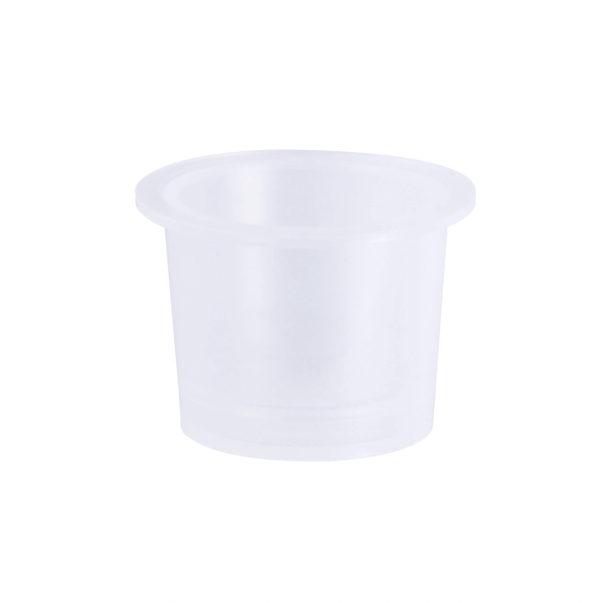 100pcs Ink Caps Disposable Ink Cups Permanent Eyelash Makeup Eyebrow Tattooing Pigment Container Kits Supplies 15mm Size L (White)