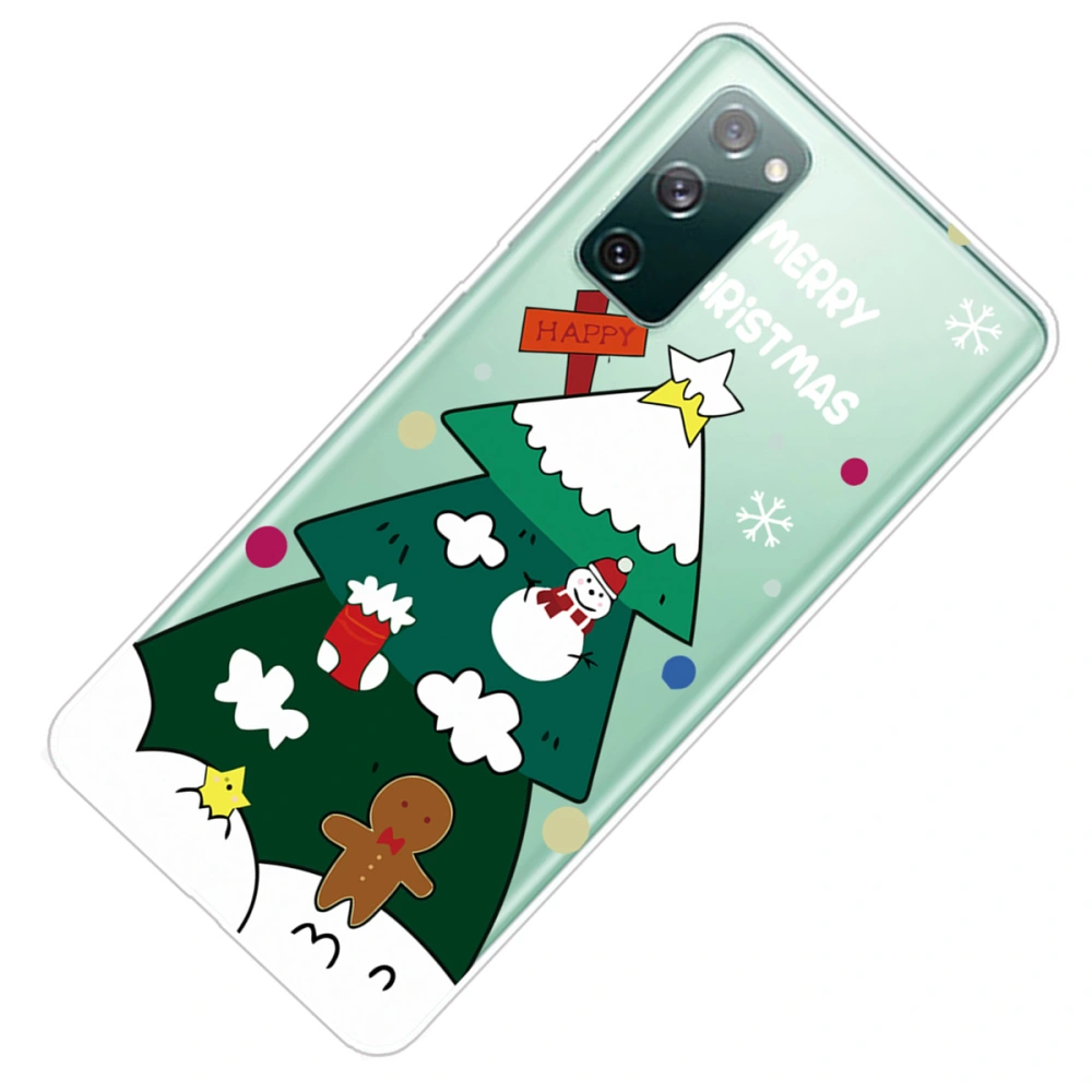 Christmas Cartoon Cover Phone Shell Compatible with Galaxy S20 FE