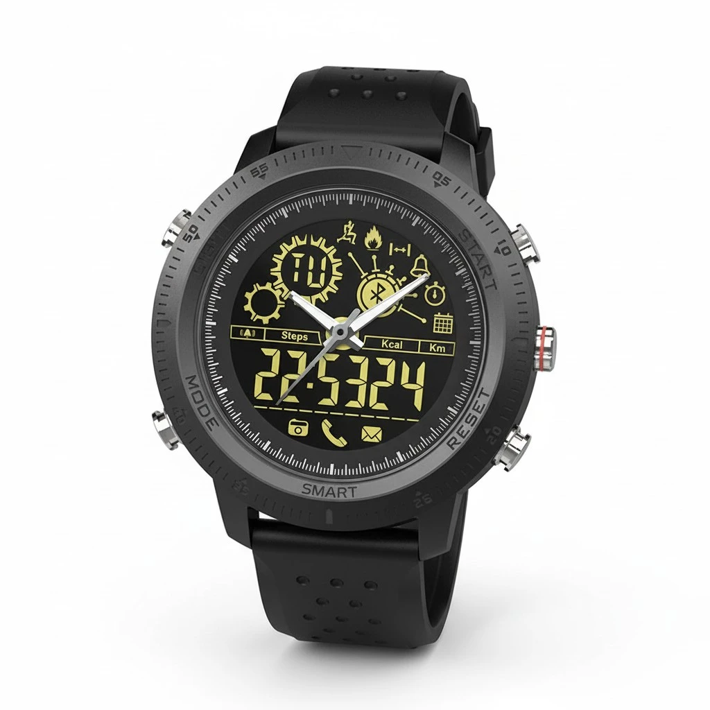 NX02 Smart WatchSmartwatch Touch Screen Wrist Watch with Camera/SIM Metal PointerConnection Motion Monitoring Waterproof Phone Smart Watch(Black)
