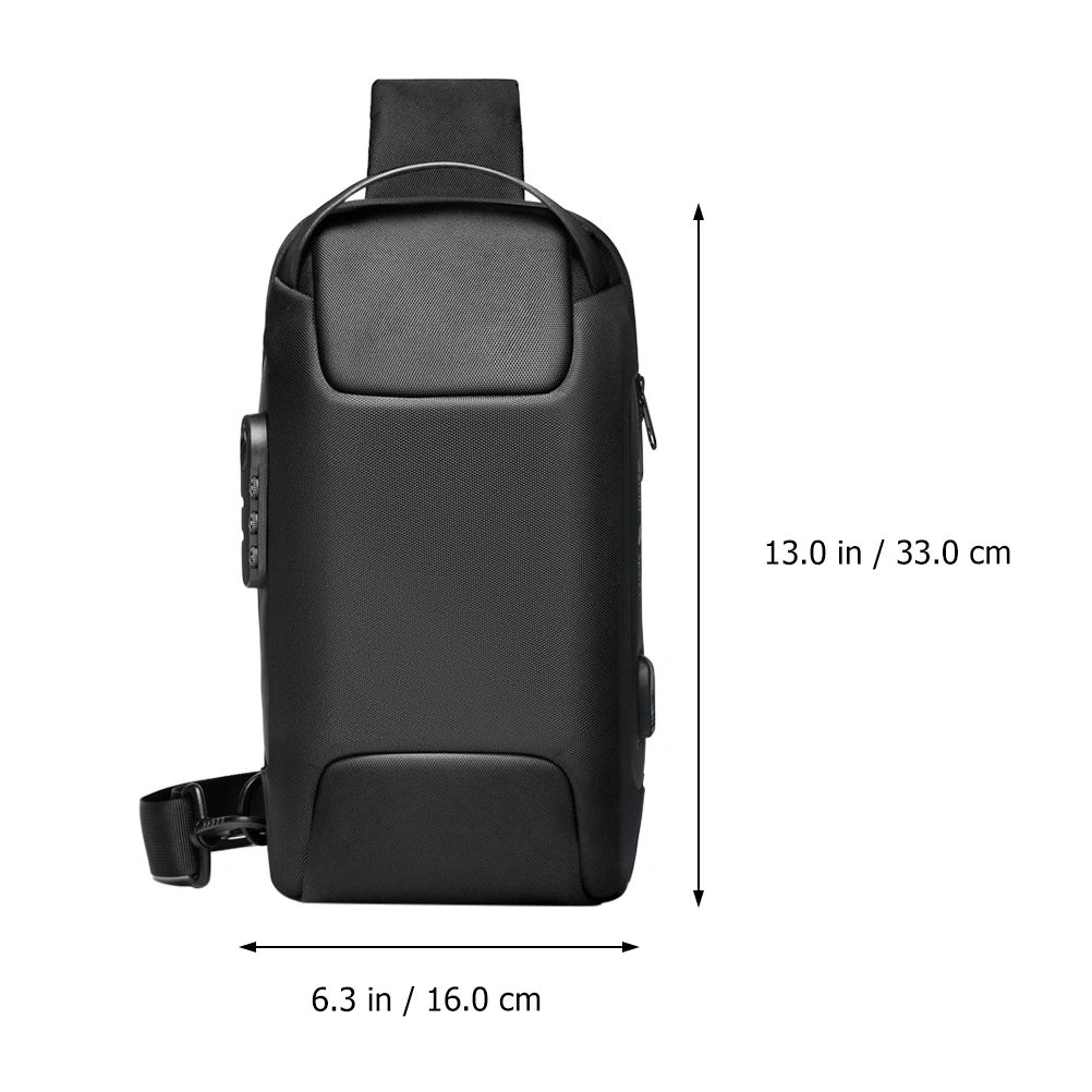 Sling Bag Men Crossbody Bag Anti-theft Shoulder Sling Bag Travelling Chest Pack