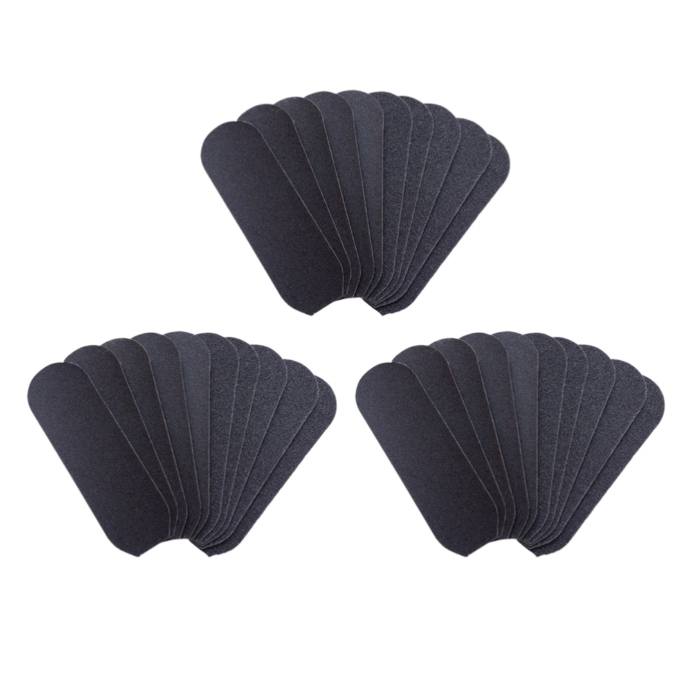 50Pcs Foot Sandpaper Foot File Callus Cuticle Remover Tool Portable Sandpaper Pedicure Accessories Black