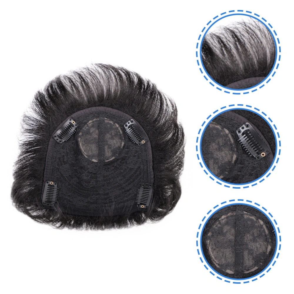 Hair Pieces Hair Extension Black Hairpiece Replacement Toupee for Men Male