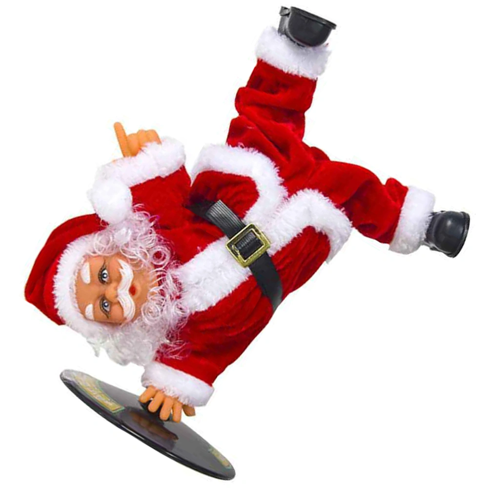  Christmas Santa Doll Electric Handstand Dancing Santa Dancing Doll Ornament