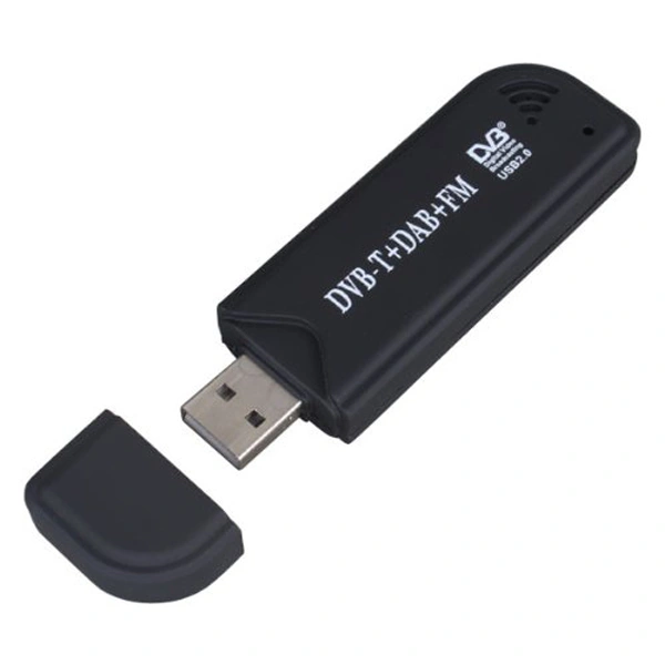Mini Digital TV Stick USB DVB-T+DAB+FM Radio Tuner Recorder Receiver for Laptop /PC (Black)