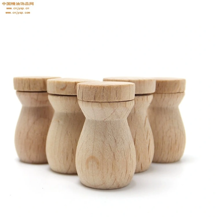 6 pcs Wooden Essential Oil Diffuser Pendant DIY Perfume Bottle Pendant for Car