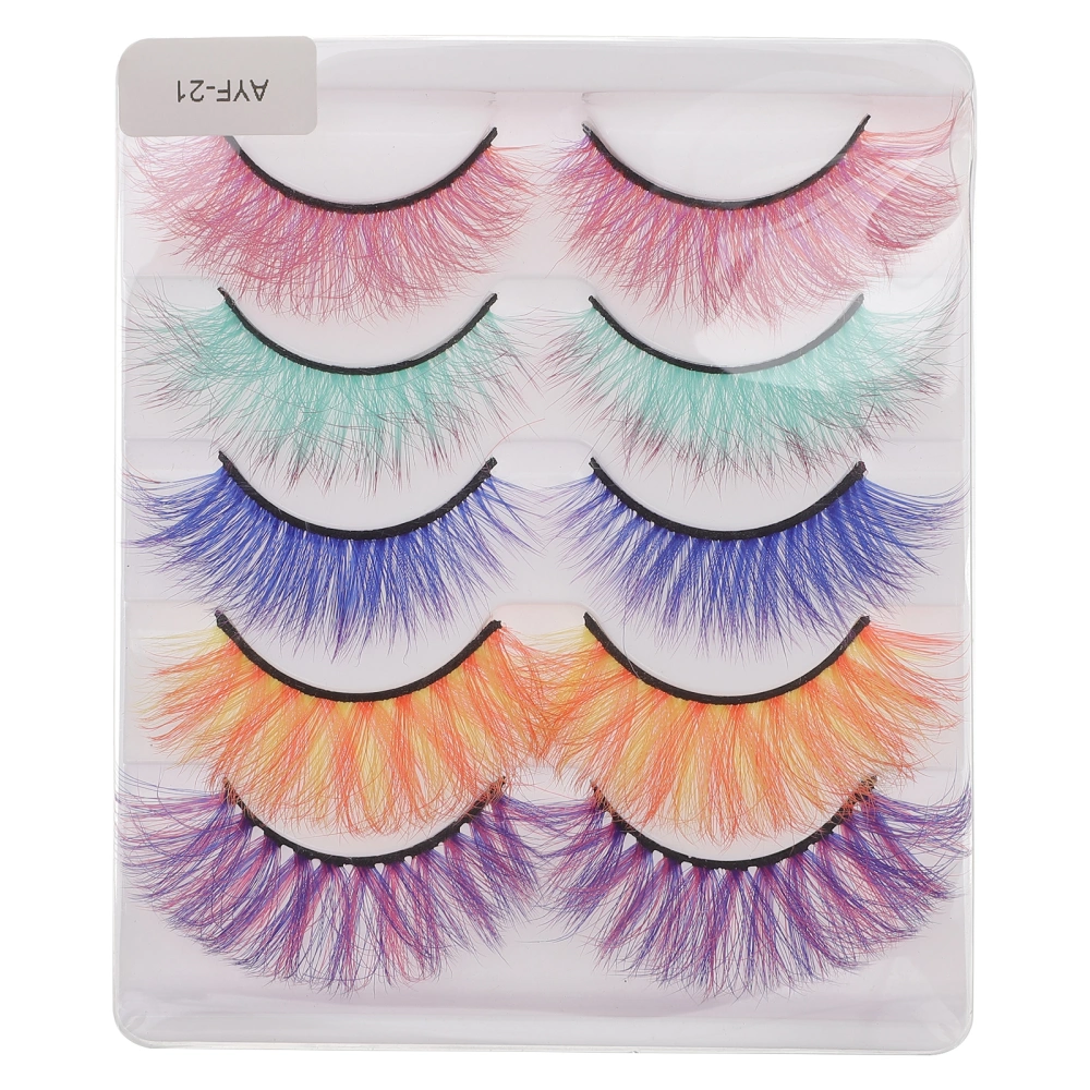 5 Pairs Eyelashes False Realistic Natural Eye Lashes 3D Makeup False Eyelashes