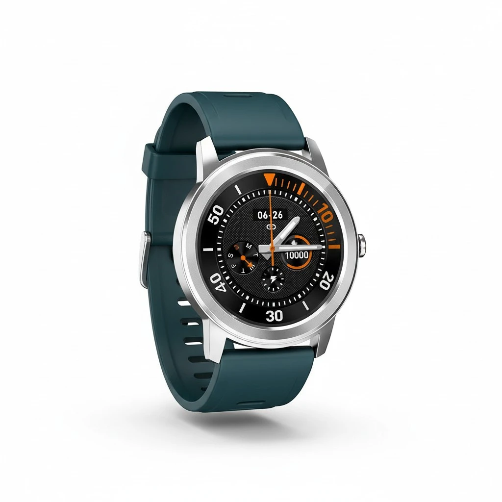 Full Round Touch Smart Watch IP67 Heart Rate Blood Pressure Monitor