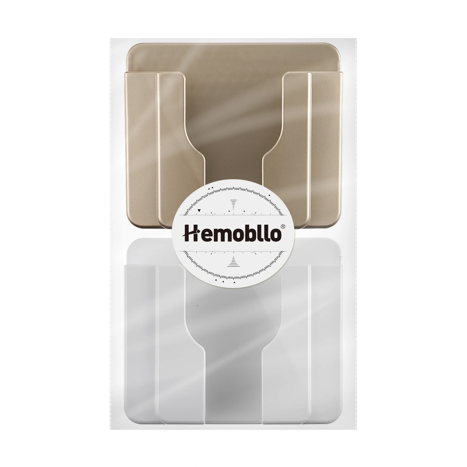 Hemobllo 2pcs Wall Mounted Phone Holders Adhesive Wall Charger Holder Remote Controller Stand Rack Storage Box