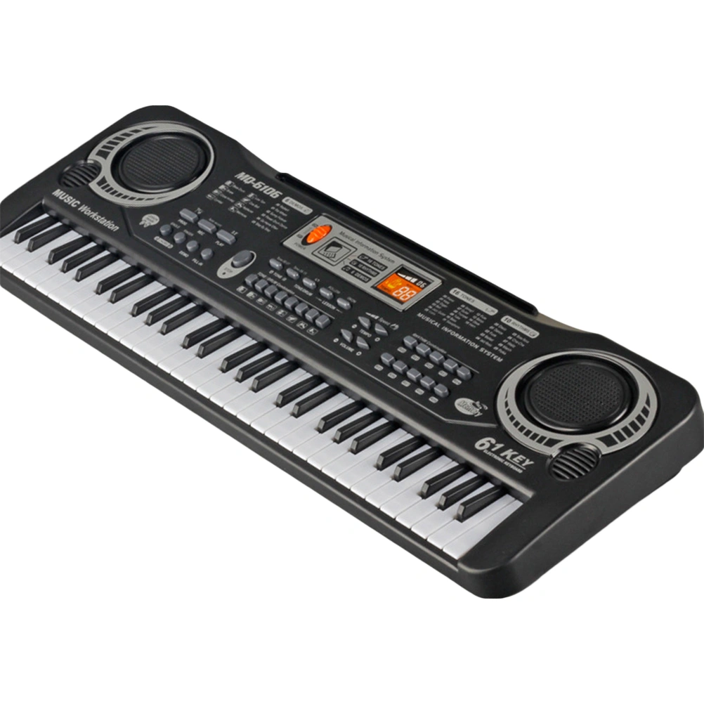 Children 61 Keys Electronic Organ with Microphone Electric Piano Music Educational Electronic USB Keyboard