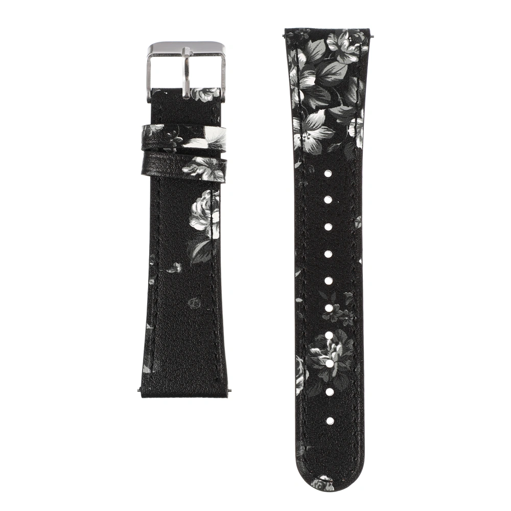 Smart Watch Band PU Leather Watch Strap Belt Compatible for Galaxy SM-R810