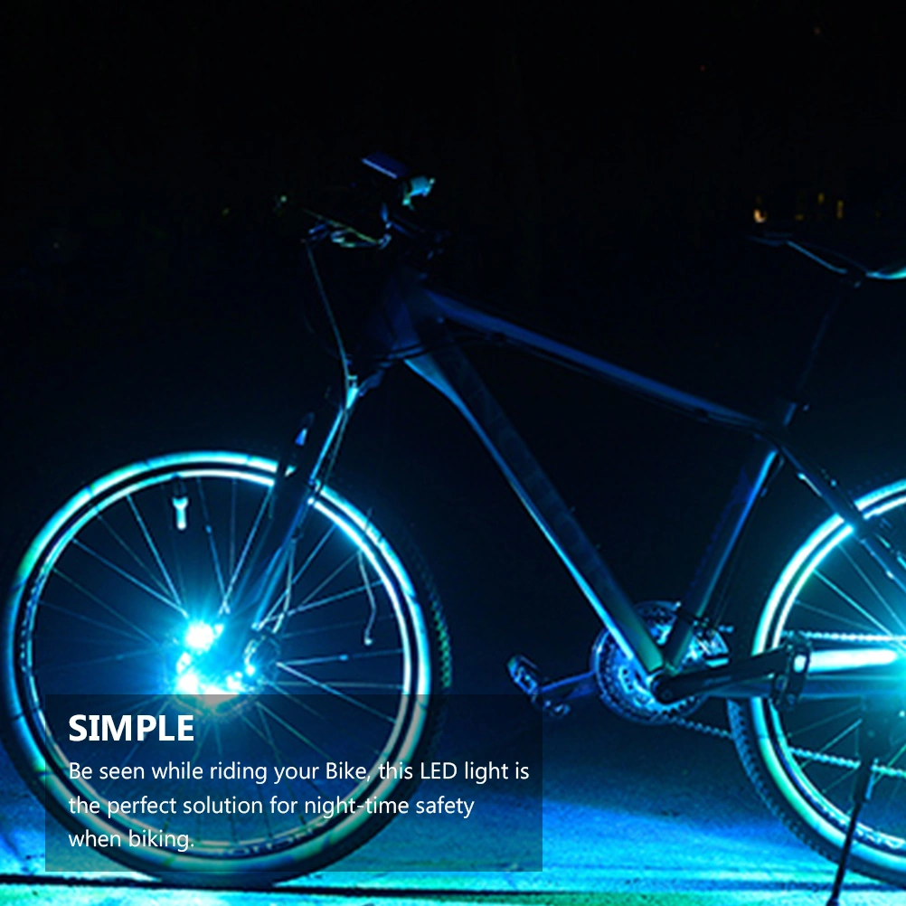 1Pc Bike Wheel Spoke LED Light USB Rechargeable Colorful Night Riding Wheel