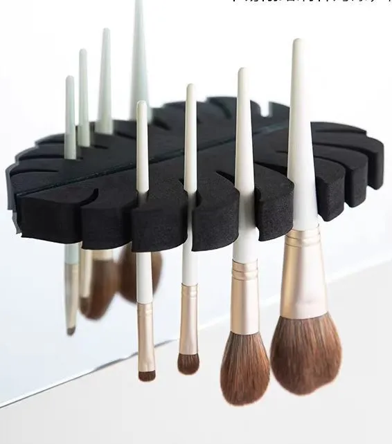 Makeup Brush Drying Rack Makeup Brush Holder Leaf Shaped Makeup Brush Storage Stand