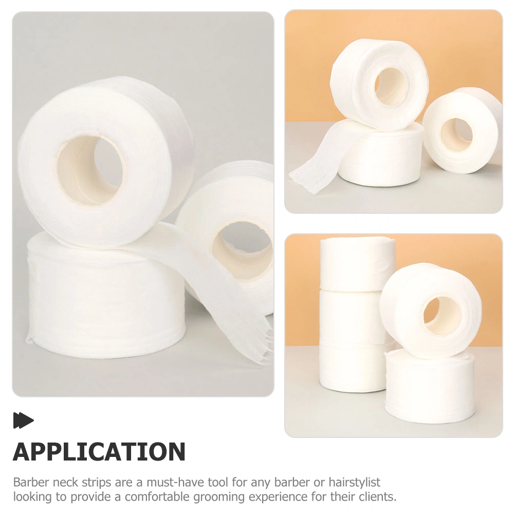 5 Rolls Barber Non Woven Fabric Neck Strips Disposable Neck Strips Barber Supplies