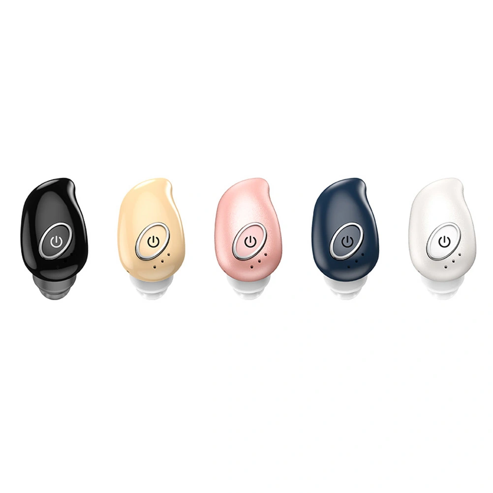 Mini Wireless Earbuds In-ear 5.0 Headphones Built-in Microphone without Charging Box (Dark Blue)