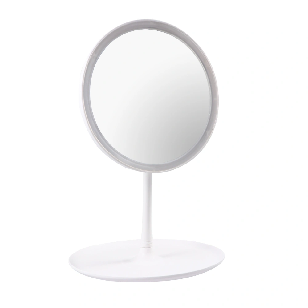 Household LED Lighted Makeup Mirror USB Rechargeable Dimmable Touch Screen Cosmetic Mirror