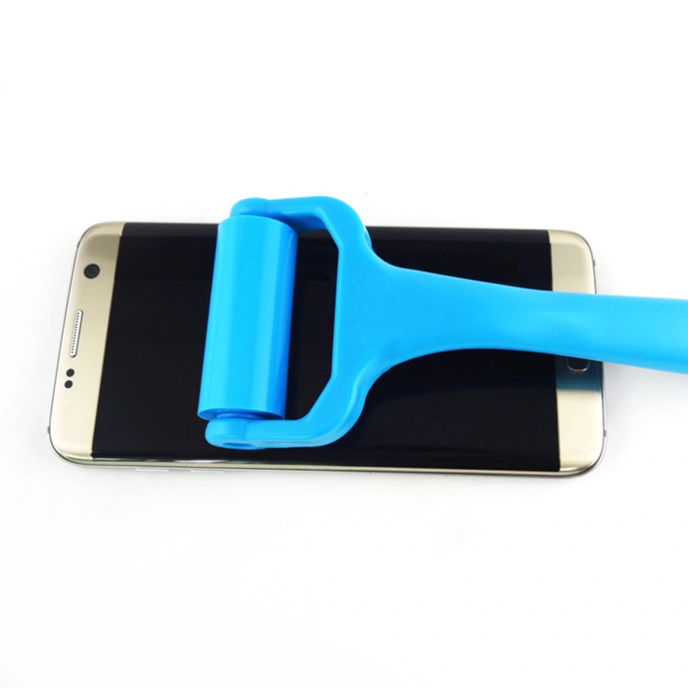 Anti-Static Screen Oil Stain Cleaner Silicone Screen Dust Sticking Roller for TV Mobile Phone Computer - Size M (Light Blue)