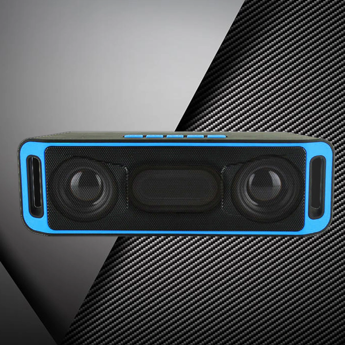 Mini Portable Wireless  4.0 Speaker Subwoofer USB Flash FM Radio Stereo MP3 Player (Blue)