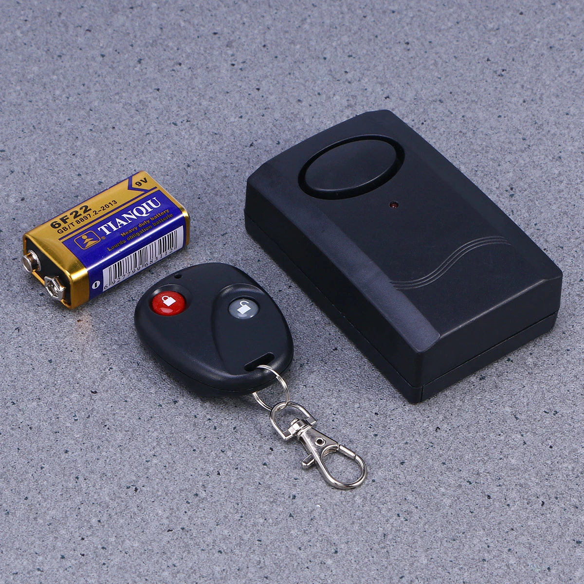 Portable Motorcycle Motorbike Scooter Anti-theft Security Alarm with Remote Controller (Black)