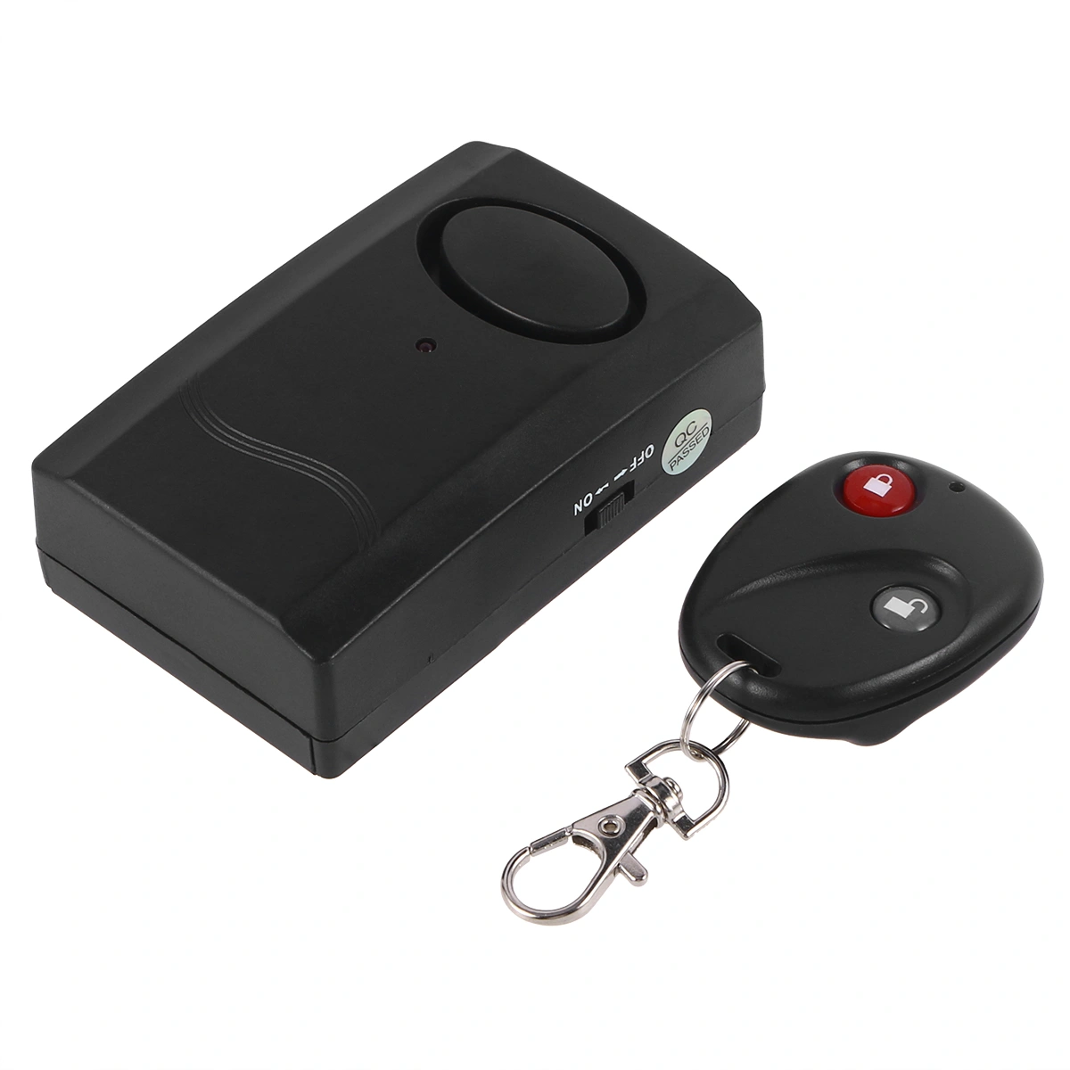 Portable Motorcycle Motorbike Scooter Anti-theft Security Alarm with Remote Controller (Black)