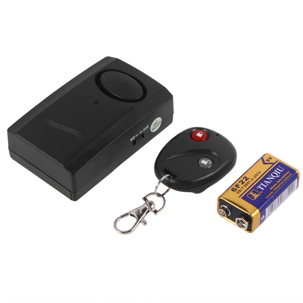 Portable Motorcycle Motorbike Scooter Anti-theft Security Alarm with Remote Controller (Black)