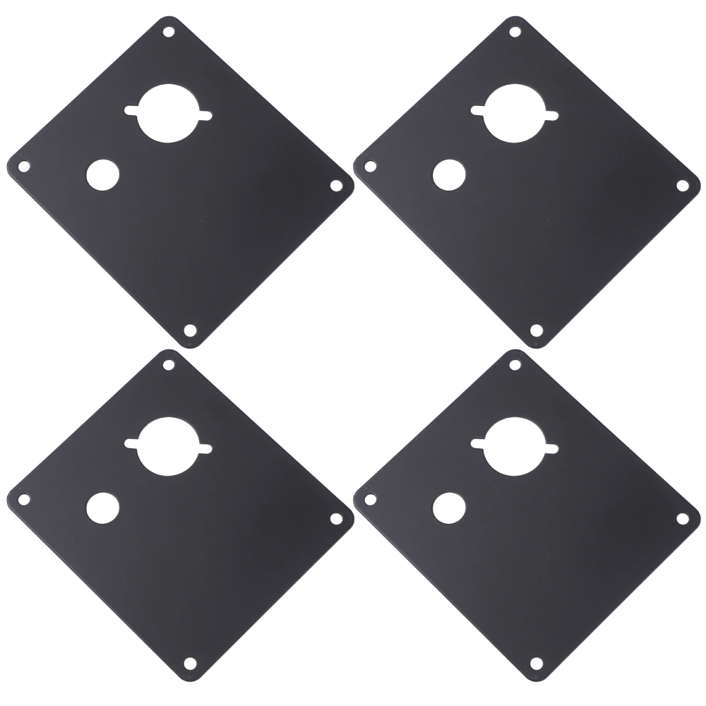 4 Pcs Speaker Back Panel Replacement Iron Binding Post Mounting Plate Supply