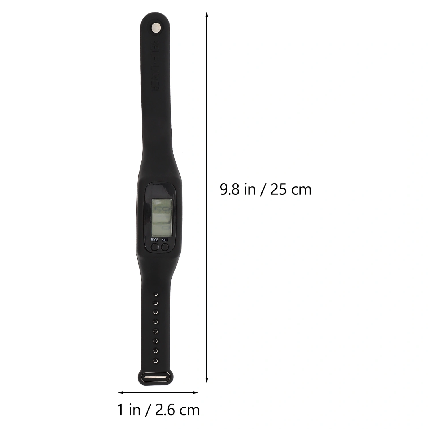 LCD Display Digital Smart Plastic Pedometer Bracelet Waterproof Single Functional Walking Distance Run Step Watch Counter