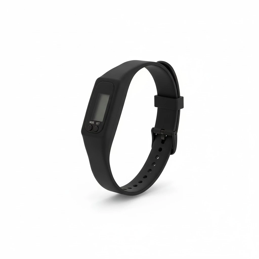LCD Display Digital Smart Plastic Pedometer Bracelet Waterproof Single Functional Walking Distance Run Step Watch Counter