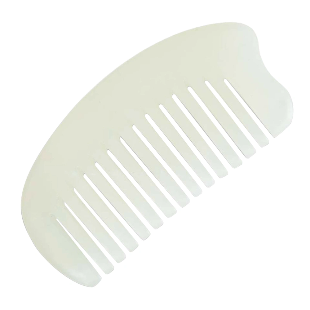 1pc Natural Jade Comb Head Massage Comb Scrapping Comb Beauty Care Comb Hair Detangling Comb for Male Female