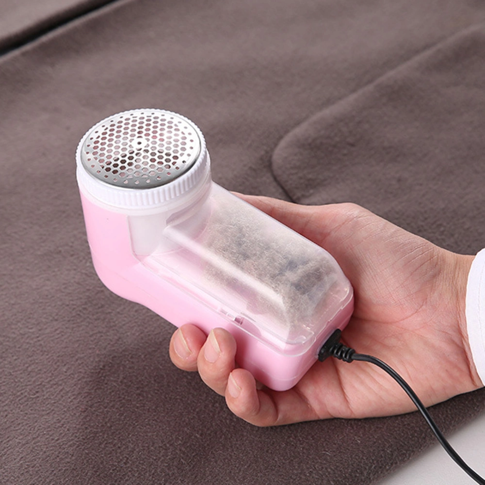 Household Hair Ball Trimmer Fabric Sweater Clothes Shaver Remover Usb Direct Type for Clothes (Pink)