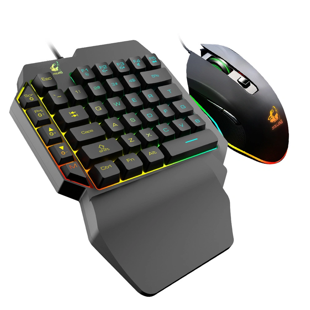 Easy Use Gaming Keyboard Backlight Keyboard E-Sport Keyboard Computer Game Keyboard Play Game Keyboard for Home Dorm with Mouse