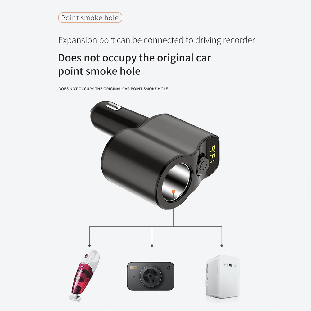 Vehicle-mounted Cigarette Lighter Ports Multifunctional Car Charger Separator for Car Use