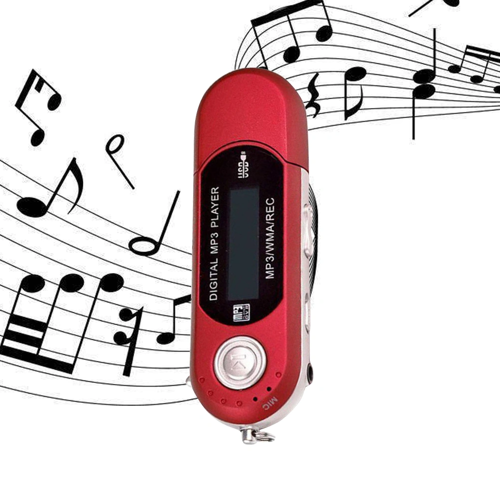 Portable Music Player MP3 Player for Loudspeaker Box Sports Outdoor Running (Red)