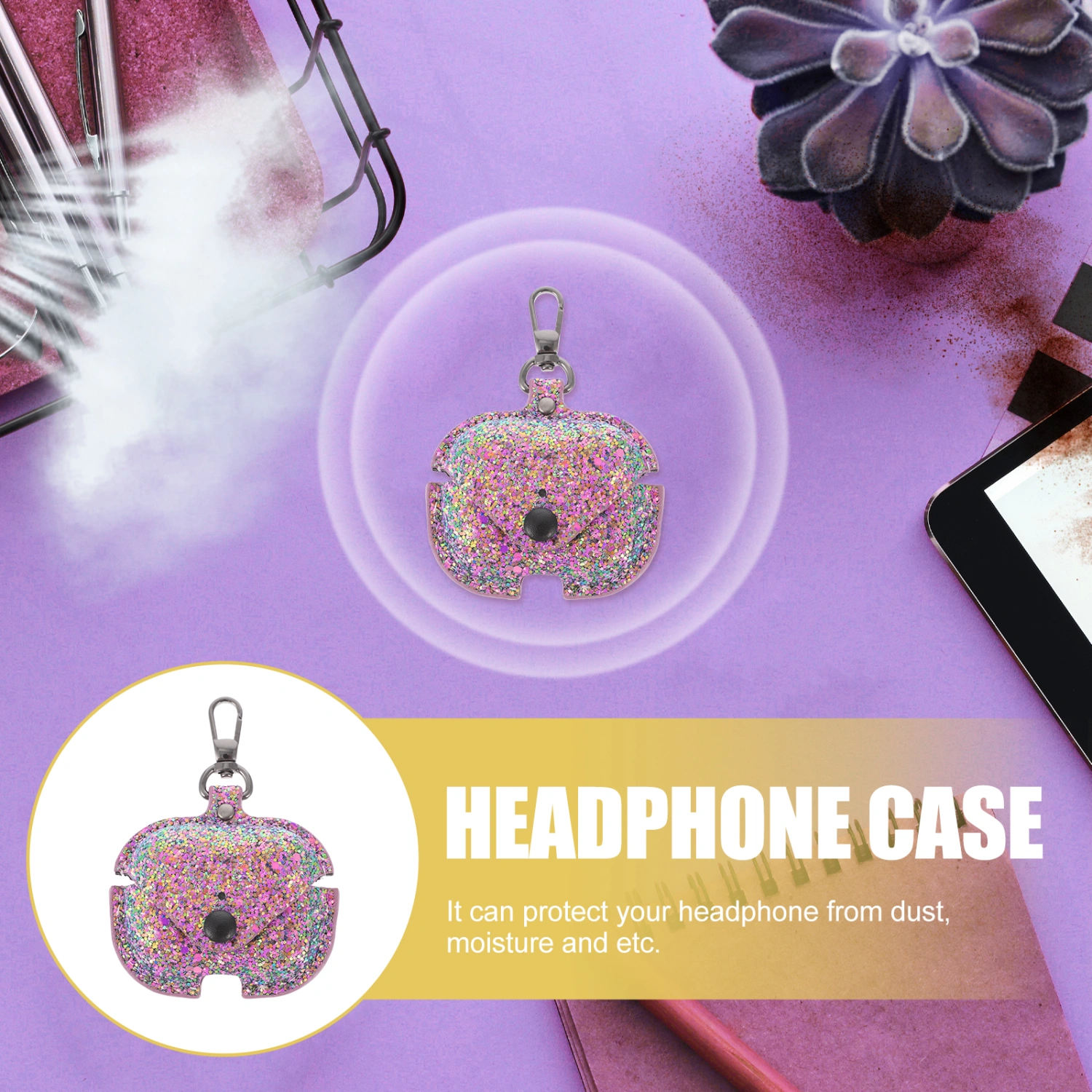 1pc Portable Earphone Case Wireless Earphone Cover Compatible for AirPods Pro 3