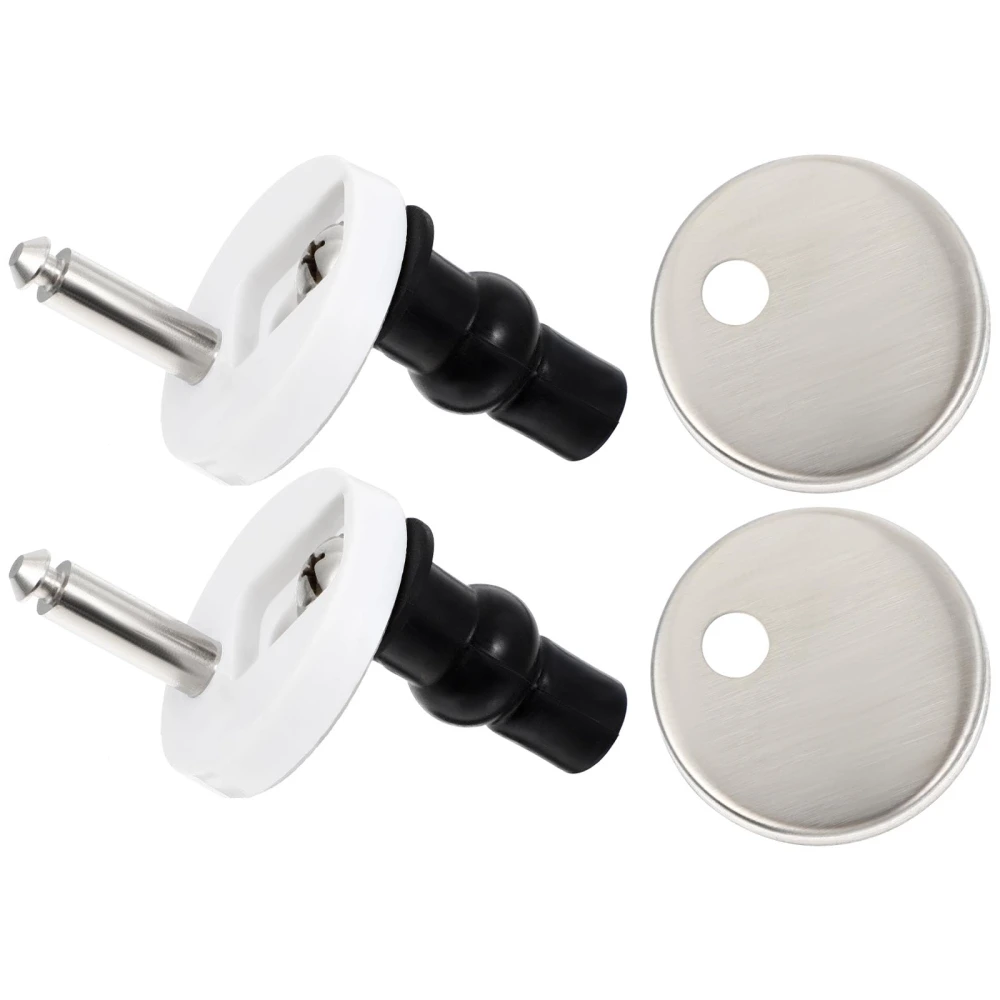 1 Set/2pcs Toilet Seat Fittings Toilet Seat Hinges Quick Release Fixings Hinges