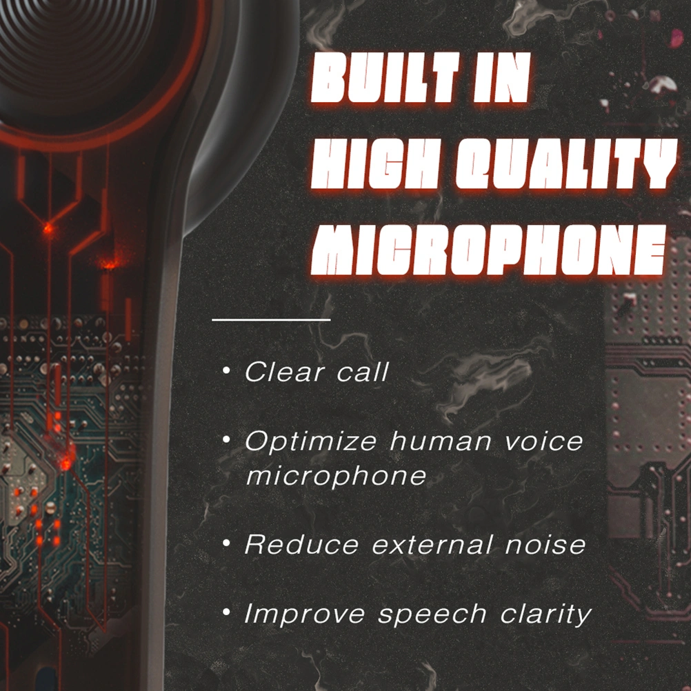 1 Pair Professional Wireless Earbuds Earphones In-Ear Stereo Headphones Earbuds