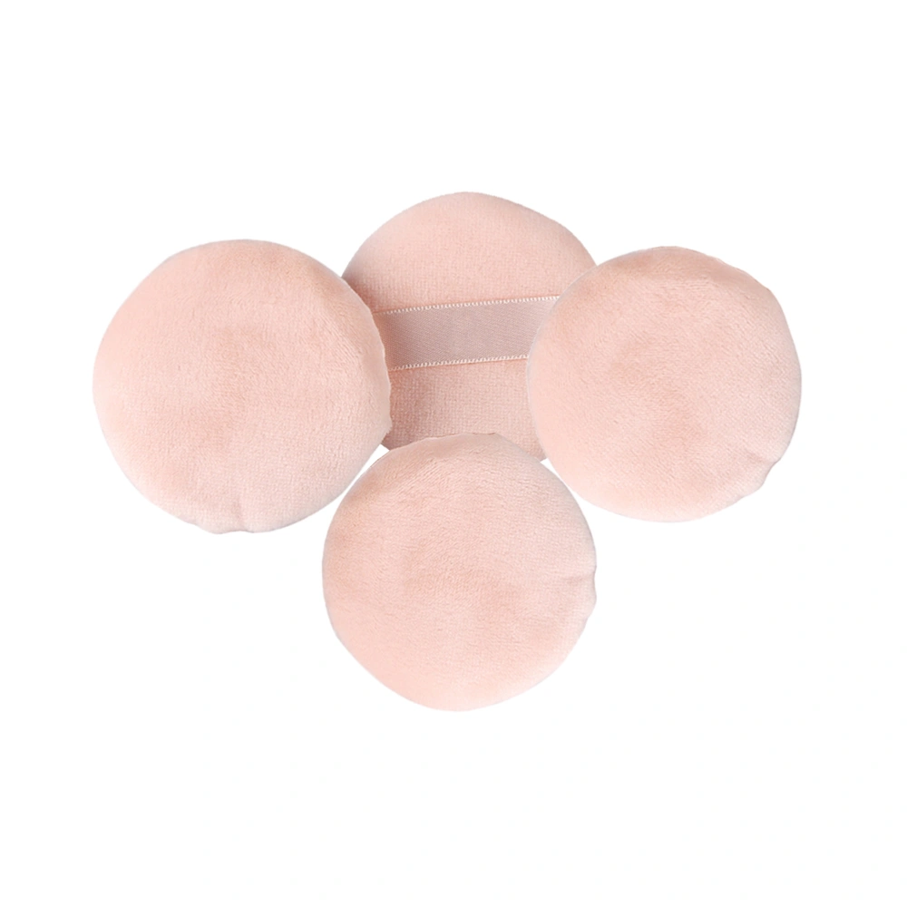 4Pcs Round Powder Puff Makeup Air Cushion Sponge Puff Non-Fluorescer Concealer Foundation Cosmetic Puff Size M